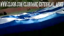 دربی 75 رونمایی بزرگترین پرچم تاریخ دربی توسط استقلالی ها سکو8