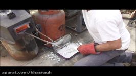 ساخت فولاد دمشقی استفاده تیغه های اسقاطی