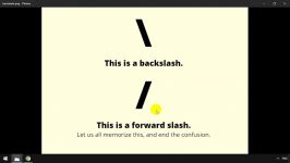 تفاوت بین اسلش بک اسلش slash vs backslash