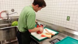 قاچ کردن هندوانه در 20 ثانیه