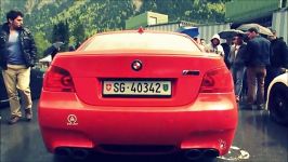 Red BMW M5 with Vossen Wheels Rims