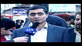 محسن فروزنده بخش رئیس اتاق اصناف شهریار در نمایشگاه بهاره