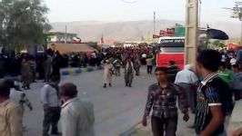 استقبال مردم شهدای گمنام شهر آبدان