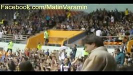 هواداران متین ورامین در سالن 12 هزار نفری آزادی