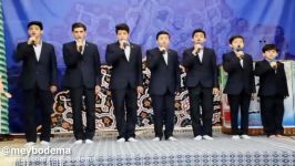 اجرای سرود ارغوان توسط گروه نسیم قدر در شهرستان میبد