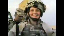شوخی عراقی ها سرباز زن آمریکایی