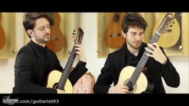 Tomasi Musso Guitar Duo plays Allegro from Sonatine by A. Tansman on a HE Torres