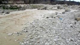 طغیان رودخانه ها جاری شدن سیلاب در چرام