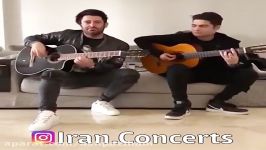 محمدرضا گلزار عزیز نواختن موزیک سریال عاشقانه Mohammadreza Golzar Guitar