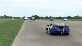 درگ 2000hp Corvette vs GTR