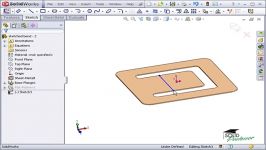 Sheet Metal  17.Sketched Bend آموزش نرم افزار سالیدورک