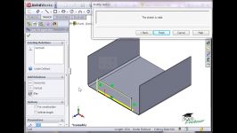 Sheet Metal  8.Edge Flange  Part A آموزش سالیدورکز