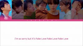 BTS 방탄소년단  FAKE LOVE Color Coded Lyrics Han Rom Eng