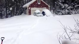 Subaru Forester in Deep Snow