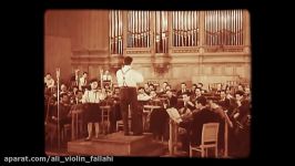 Aram Khachaturian conducting his violin concert 13 years old Japanese violinist Yoko Sato in 1965