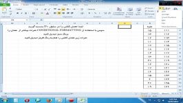 فیلم آموزش اکسل در حسابداری conditional formatting