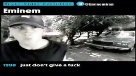 سیر تکاملی موزیک ویدیوهای EMINEM طی 20 سال 1998 2018 