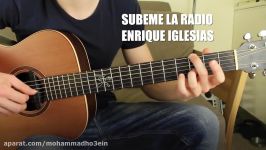 Subeme la Radio by Enrique Inglesias Acoustic Guitar Lesson Fingerstyle