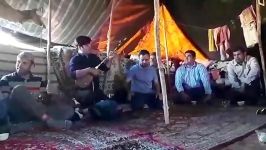 دوتار نوازی کرمانجیترکی در چادر عشایر در میدانجیک استاد علی علیرضایی آهنگ پری ج