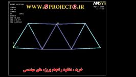 تحلیل خرپا سه بعدی در نرم افزار انسیس