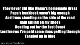 Bob Dylan  Tangled Up In Blue Lyrics