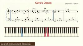 پیانو رقص عذرا شهرداد روحانی Ozra Dance آموزش پیانو