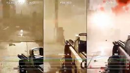 مقایسه کامپیتر xbox one vs ps4 در بازی Battlefield 4