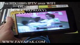 نمایش عملکرد Live IPTV مبتنی بر WIFI کانالهای Full HD