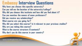 USA Study Visa   Interview Questions