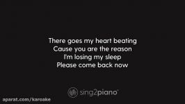 You Are The Reason HIGHER Piano Karaoke Calum Scott