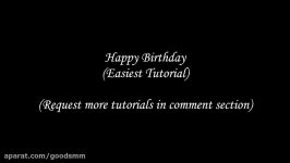 Happy Birthday Slow Easiest Piano Tutorial Right Hand ONLY