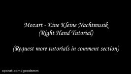 Mozart  Eine Kleine Nachtmusik Easiest Piano Tutorial  Right Hand ONLY Synthesia