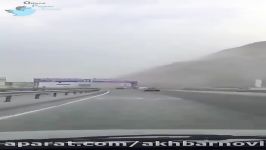 اتفاق افتاد طوفان نمک در دریاچه ارومیه