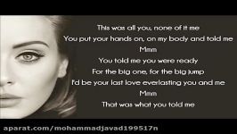 Adele  Send My Love To Your New Lover Lyrics