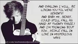 Thinking Out Loud by Ed Sheeran LYRICS