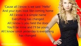 Taylor Swift Everything Has Changed ft Ed. Sheeran  Lyrics