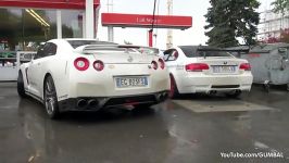 Nissan R35 GT R vs BMW E92 M3 w  F1 SuperSprint Exhaust