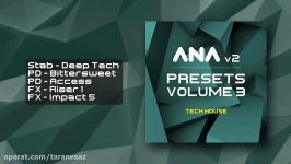 ANA 2 Presets Vol 3  Tech House