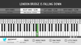 آموزش پیانو آهنگ London Bridge Is Falling Down