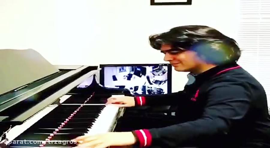 تکنوازی پیانو قطعه گل رویایی سامان احتشامی