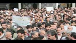 تجمع مردم همدان در اعتراض به سخنان سخیف سعید رضوی فقیه