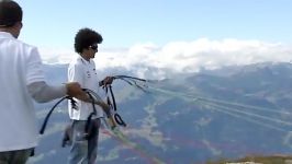 World Premier of Infinity Tumbling in tandem paraglider