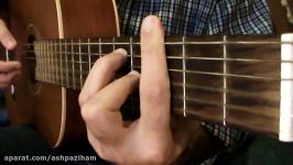 Persian guitar Arpeggio آموزش گیتار ایرانی ریتم آرپژ بخش دوم