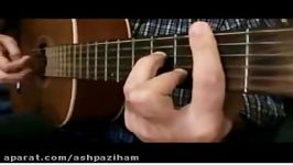 Persian guitar Arpeggio آموزش گیتار ریتم آرپژ بخش دوم خط حامل