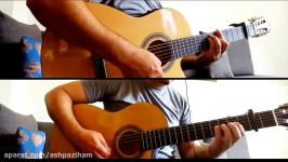 آموزش گیتار آهنگ ـ ملودی آکورد موزیک سریال عاشقانه فرزاد فرزین Asheghane guitar