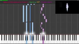 Isekai wa Smartphone to Tomo ni. Opening  Piano Tutorial ♪ Synthesia + Midi ♪