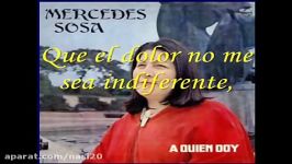 آهنگی زیبا وفوق العاده زیرنویس فارسی  Mercedes Sosa