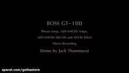 تست صدای مولتی افکت boss gt100 در گالری موسیقی گلها