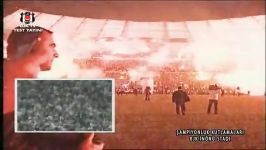 UNBELIEVABLE PYROSHOW BESIKTAS FANS CARSI 