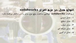 2 آشنایی انواع مدلها توانایهای نرم افزارSolidWorks